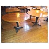 ROUND WOOD TOP TABLES