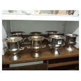 SILVER PLATED ON BRASS CHAMPAGNE ICE BUCKETS