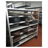 LOT OF TRAYS WITH RACK