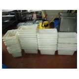 LOT OF 36 PLASTIC BINS