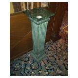 MARBLE TOP PEDESTAL 12" X 12" TOP X 40" TALL