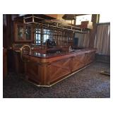 BAR AND BACKBAR - APPROX 17 FT LONG