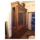 ANTIQUE WOOD DISPLAY CASE