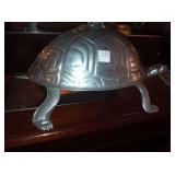 SILVER PLATED TURTLE SERVING PLATTER