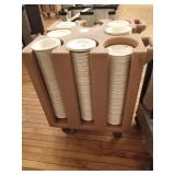 RUBBERMAID PLATE CART - CART ONLY NO CONTENTS