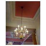 GOLD TONE CHANDELIER