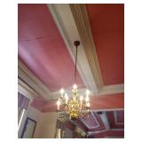 GOLD TONE CHANDELIER