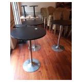 CHROME BASE HIGH TOP TABLES