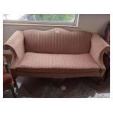 SOFA PEACH FLOWER 65"