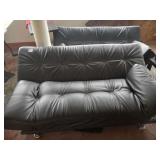 BLACK LEATHER SETTEES