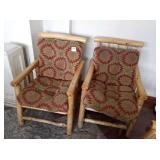 WOOD FRAME CHAIRS