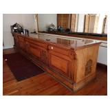 L-SHAPED BAR WITH MARBLE TOP 17 FT X 24
