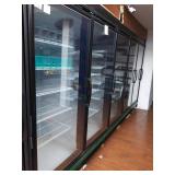 MASTERBILT 5 GLASS DOOR REFRIGERATOR W/ COMPRESSOR