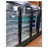 MASTERBILT 3 GLASS DOOR REFRIGERATOR W/ COMPRESSOR