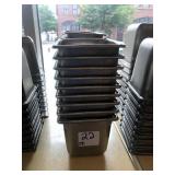 LOT OF 19 SS PANS 6-1/2" X 7" X 6"