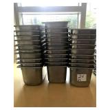 LOT OF 29 SS PANS 7" X 12-1/2" X 5-1/2"