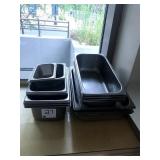 LOT OF 15 ASSORTED SIZE SS PANS