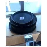 LOT OF 32 ROUND SERVING TRAYS