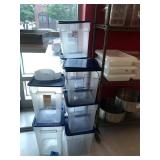 18 QT PLASTIC BINS WITH LIDS