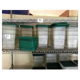 LOT OF (36) 4 QT PLASTIC BINS