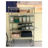 METRO RACK ON WHEELS - RACK ONLY NO CONTENTS