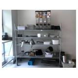 METRO RACK ON WHEELS - RACK ONLY NO CONTENTS