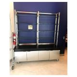 DISPLAY 72" X 24" X 78" ON WHEELS