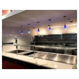 3 SECTION SNEEZE GUARD 126" X 13-1/2"