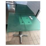 GLASS TABLES 24" X 29" - AS IS