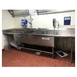 3 COMPARTMENT SINK 125-1/2" X 30-1/2"