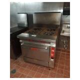 VULCAN 4 BURNER GAS STOVE 34" X 42"