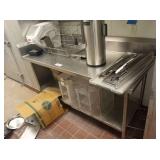 SS TABLE 72" X 30" - TABLE ONLY NO CONTENTS