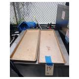 LOT OF 37 PASTRY TRAYS 25" X 9"