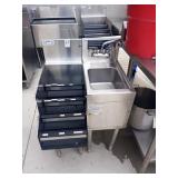 GLASTENDER BAR UNITS - BOTTLE STAND & HAND SINK
