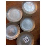 LOT OF 120 GLASS PLATES 8"