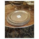 ROUND SILVER PLATED TRAYS