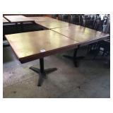 4 SEAT WOOD TOP TABLES
