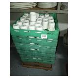 RACKS ONEIDA COFFEE CUPS ON DOLLY