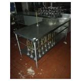 SS TABLE 72" X 30" X 33" TALL