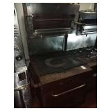 3 FT FRENCH TOP STOVE WITH OVEN & SALAMANDER
