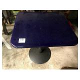 BLUE RESIN TOP TABLE 17" X 24"