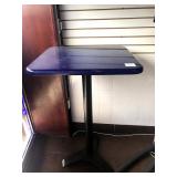 BLUE RESIN HIGH TOP TABLES 27" X 24"