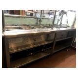 8 FT GAS STEAM TABLE