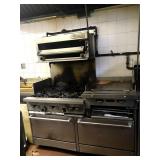 SUNFIRE 6 BURNER GAS RANGE WITH 2 OVENS SALAMANDER