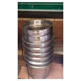 LOT OF 8 ROUND INSERTS 11" ROUND X 8" DEEP