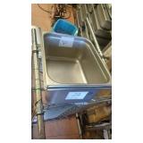 LOT OF 5 SS PANS 10" X 12" X 6" DEEP