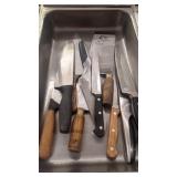 LOT OF 10 KNIVES ASSORTED HANDLES