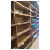 6 SECTION WALL WOOD UNIT - AS IS