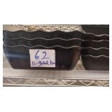 LOT OF 11 PLASTIC SALAD BOWLS