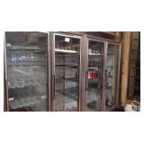 4 GLASS DOOR REFRIGERATOR - 23" DOORS